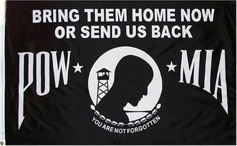 Bring Them Home POW-MIA Flag - 3 Ft X 5 Ft 1 Bring Them Home POW-MIA Flag - 3 Ft X 5 Ft