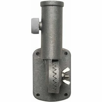 Silver Cast Aluminum Flagpole Bracket 1 Silver Cast Aluminum Flagpole Bracket