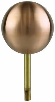 Copper Ball Outdoor Flagpole Ornament