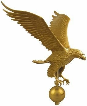 Deluxe Gold Eagle Outdoor Flagpole Ornament 2 Deluxe Gold Eagle Outdoor Flagpole Ornament - Image 2