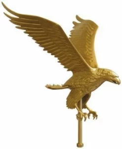 Deluxe Gold Eagle Outdoor Flagpole Ornament