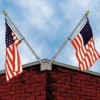 Franklin Series Double Corner Flagpole Set