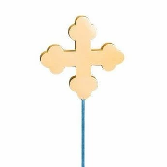 Gold Botonee Cross Outdoor Flagpole Ornament 1 Gold Botonee Cross Outdoor Flagpole Ornament