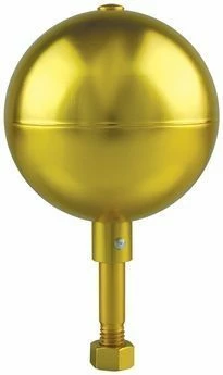 Gold Aluminum Ball Outdoor Flagpole Ornament
