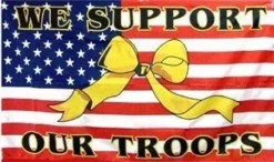 Support Our Troops - Yellow Ribbon/USFlag