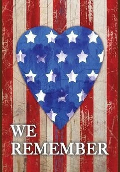 We Remember Our Heroes Garden Flag