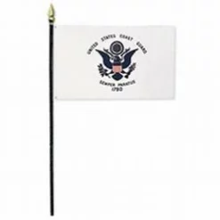 Coast Guard Stick Flag - 8 In X 12 In