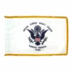 3' X 5' Indoor Fringed Nylon Coast Guard Flag