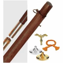 Indoor Oak Mounting Set - No Flag