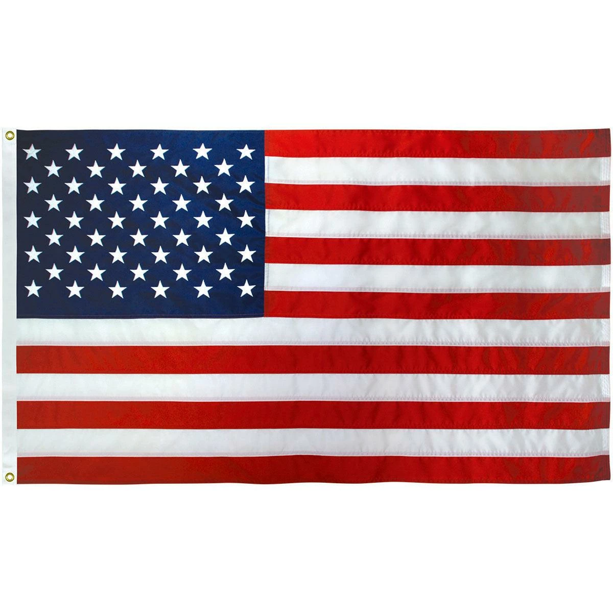 Polyester American Flag (4x6 Foot) Embroidered Stars & Sewn Stripes 1 Polyester American Flag (4x6 Foot) Embroidered Stars & Sewn Stripes