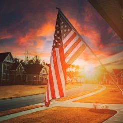Polyester American Flag (4x6 Foot) Embroidered Stars & Sewn Stripes 13 Polyester American Flag (4x6 Foot) Embroidered Stars & Sewn Stripes -American Flags Sales polyester american flag 4x6 foot embroidered stars and sewn stripes usa flag co 6