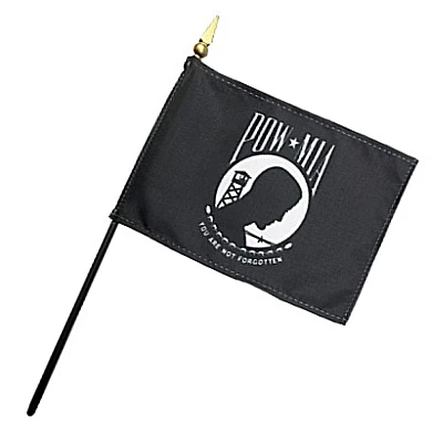 POW-MIA Stick Flags - 4 In X 6 In - Pack Of 12 1 POW-MIA Stick Flags - 4 In X 6 In - Pack Of 12