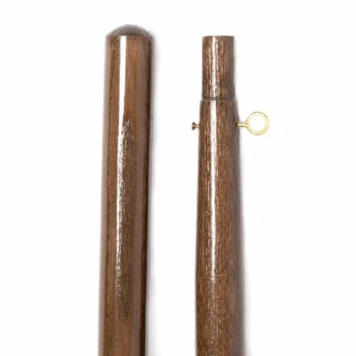 Highly Polished Oak Indoor Flagpole - 7 Ft 4 Highly Polished Oak Indoor Flagpole - 7 Ft - Image 4