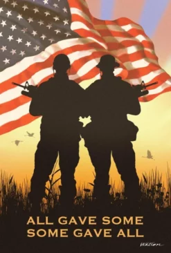 Some Gave All Vertical House Banner