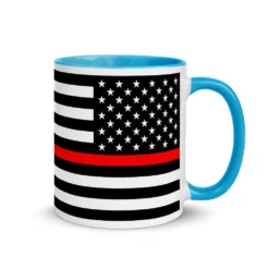 Thin Red Line Mug - 11 Oz. 27 Thin Red Line Mug - 11 Oz. -American Flags Sales thin red line mug 11 oz usa flag co 10
