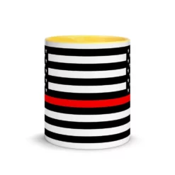 Thin Red Line Mug - 11 Oz. 34 Thin Red Line Mug - 11 Oz. -American Flags Sales thin red line mug 11 oz usa flag co 17