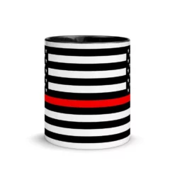 Thin Red Line Mug - 11 Oz. 20 Thin Red Line Mug - 11 Oz. -American Flags Sales thin red line mug 11 oz usa flag co 3