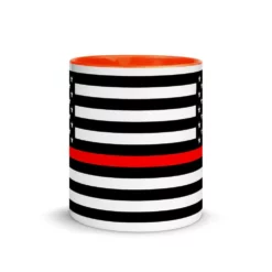Thin Red Line Mug - 11 Oz. 25 Thin Red Line Mug - 11 Oz. -American Flags Sales thin red line mug 11 oz usa flag co 8