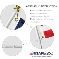 PATRIOT™ Flag Pole And FREEDOM™ Bracket Kit - Classic Black (6ft, 1-inch Diameter) -American Flags Sales usa flag co flagpole instructions b8b6d884 3f64 4c7f ad7d af2d778833ae