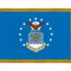 3' X 5' Indoor Fringed Nylon Air Force Flag