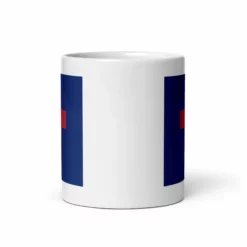 Christian Flag Mug - 11 Oz And 15 Oz 15 Christian Flag Mug - 11 Oz And 15 Oz -American Flags Sales white glossy mug 11oz front view 63b4ae0430c36