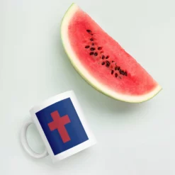 Christian Flag Mug - 11 Oz And 15 Oz 25 Christian Flag Mug - 11 Oz And 15 Oz -American Flags Sales white glossy mug 11oz watermelon 63b3b50181126