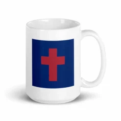 Christian Flag Mug - 11 Oz And 15 Oz 16 Christian Flag Mug - 11 Oz And 15 Oz -American Flags Sales white glossy mug 15oz handle on right 63b4ae0430d78