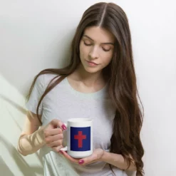 Christian Flag Mug - 11 Oz And 15 Oz 20 Christian Flag Mug - 11 Oz And 15 Oz -American Flags Sales white glossy mug 15oz woman 63b3b50181d3a